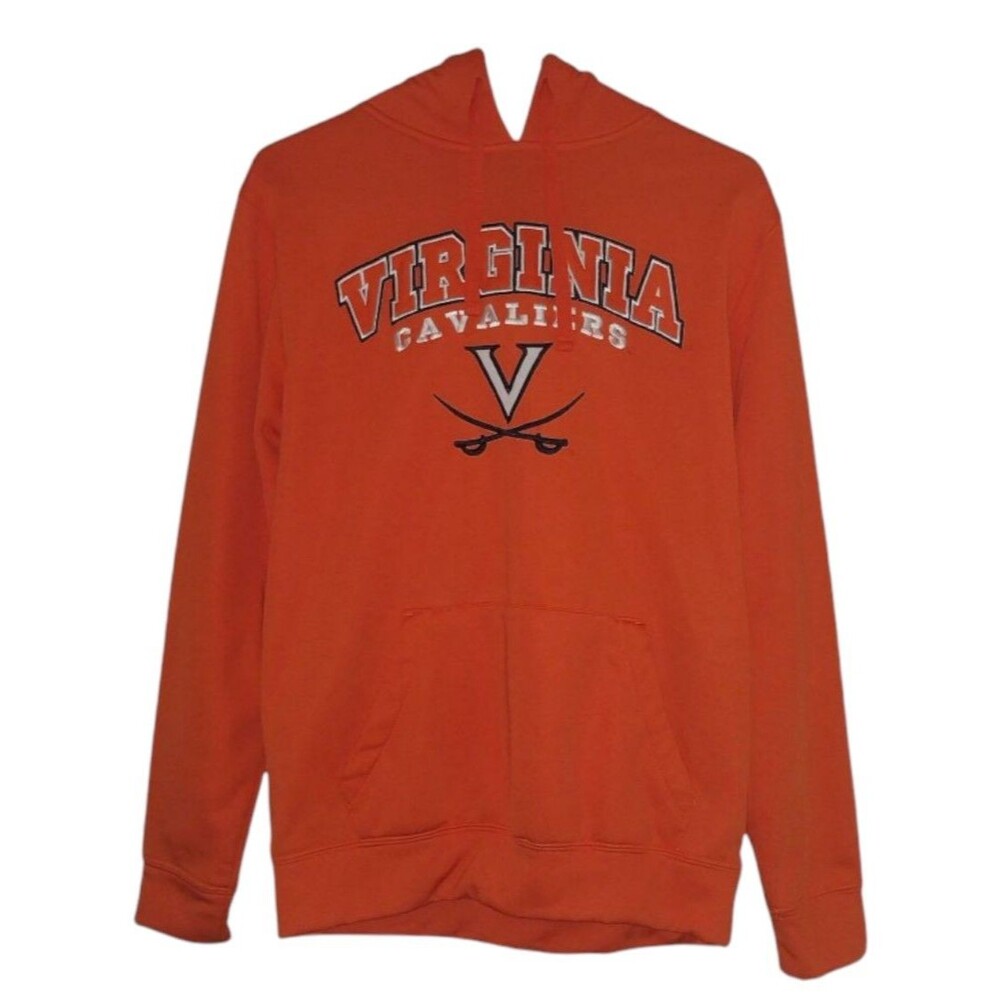 Virginia Cavaliers Hoodie Men's Size Small Colosseum Orange Pullover Drawstring